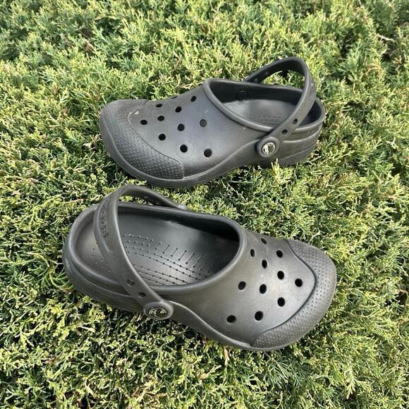 Crocs Unisex Classic Clogs Size M 6 W 8 Black Sandals - Picture 3 of 13